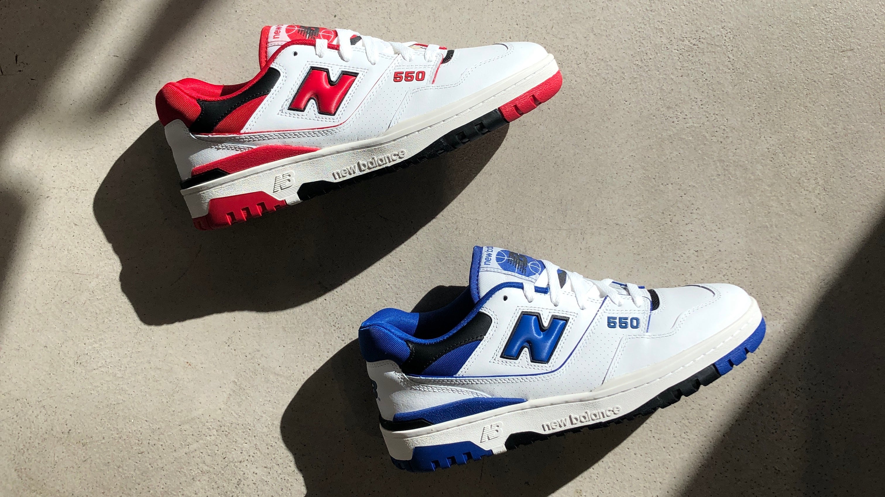 New Balance 550 "White/Red" & "White/Royal"