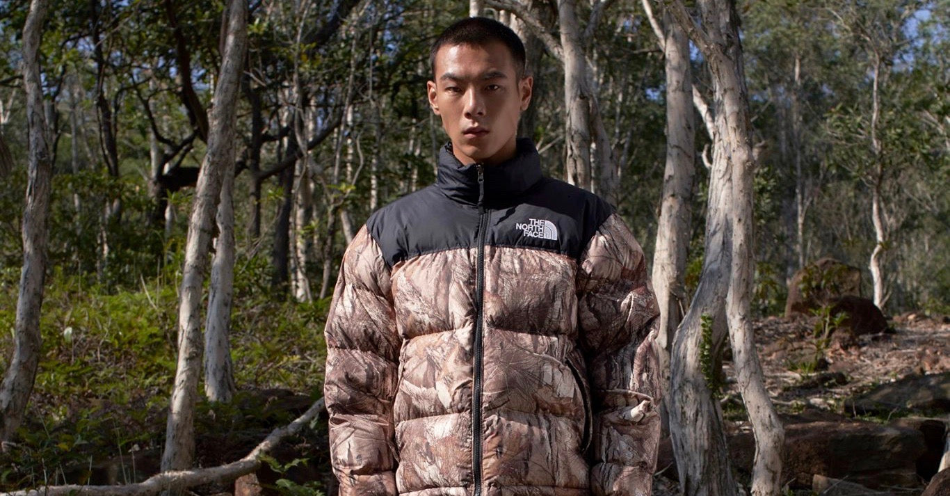 The North Face "Kelp Tan Forest Floor Print"