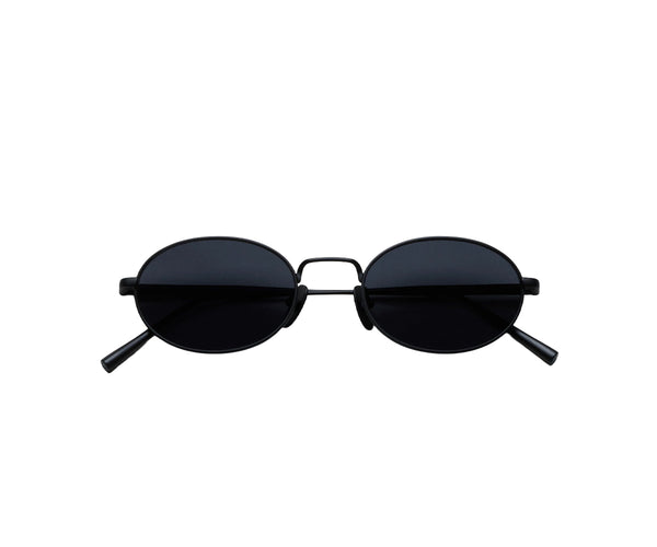 Titan Oval Polarized Sunglasses - Black