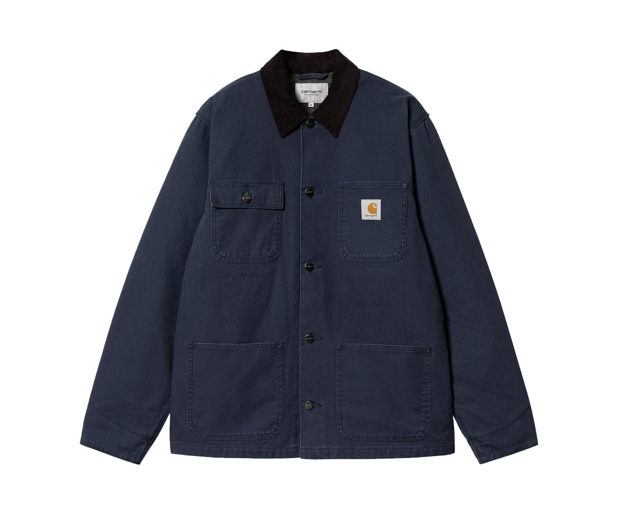 Carhartt WIP® Michigan Coat Winter - Blue/ Black (Heavy Stone Wash) –  Little America Store