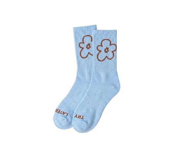 Try Later Socks - Light Blue